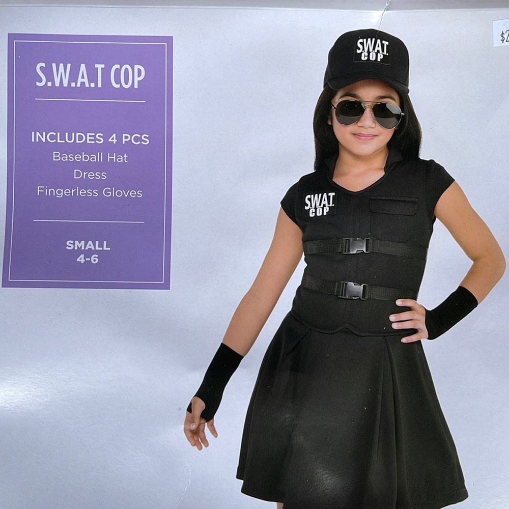 S.W.A.T Cop Kids Costume! New!